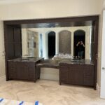 A luxurious bathroom mirror