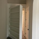 A shelf that serves as a door
