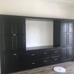 Black cabinets